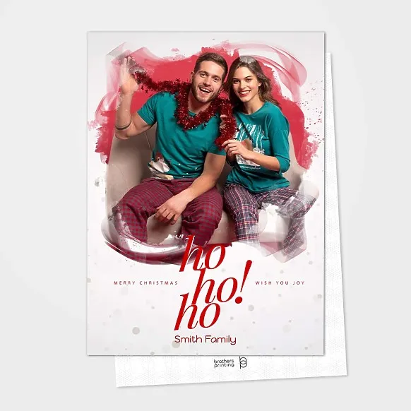 White Stylish Christmas Card