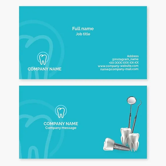 Dentistry business card template - Free