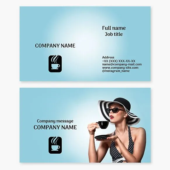 Cafe Coffee Shop Business Card Template