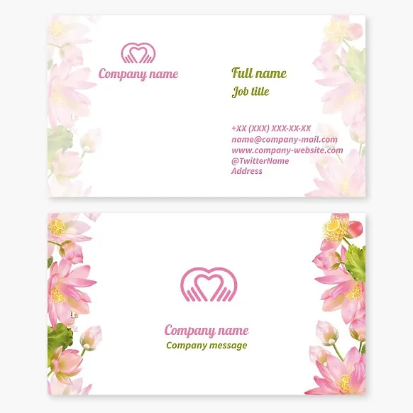 Business card template Marriage agency