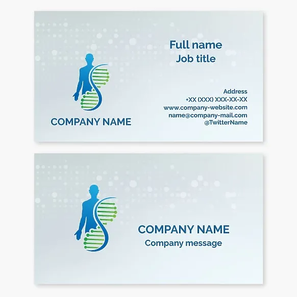 Business card template Genetics, genetic engineering