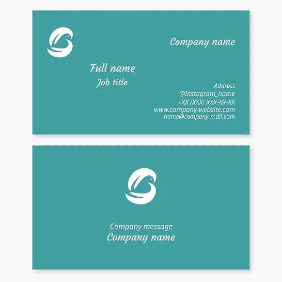 Business card template Charity fund. Dove. Hands.