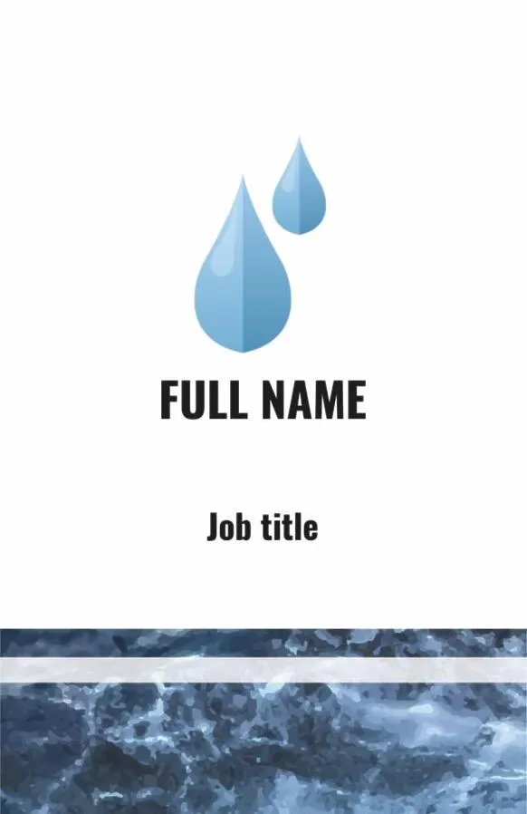 Ecologist's business card template