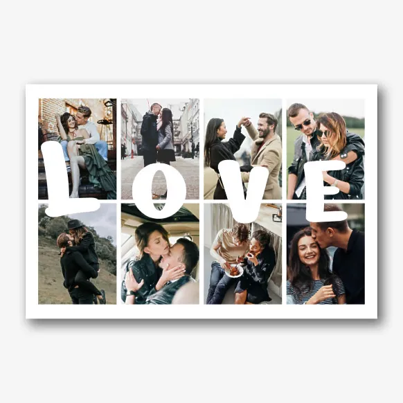 Canvas template for a couple in love