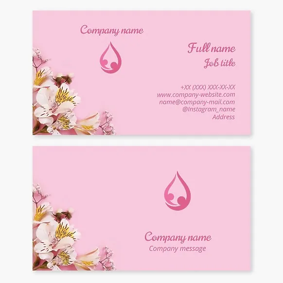 Business card template Ballroom dancing school