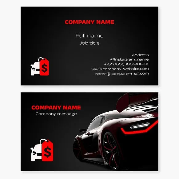 Car Dealership Business Card Template