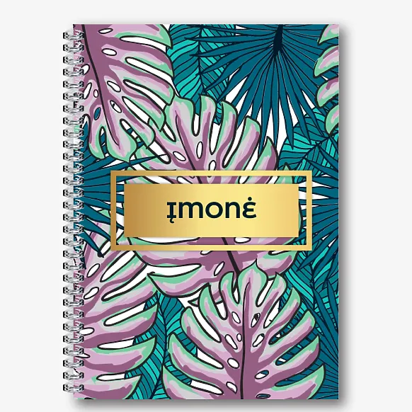 Modelis Notepad su augalais