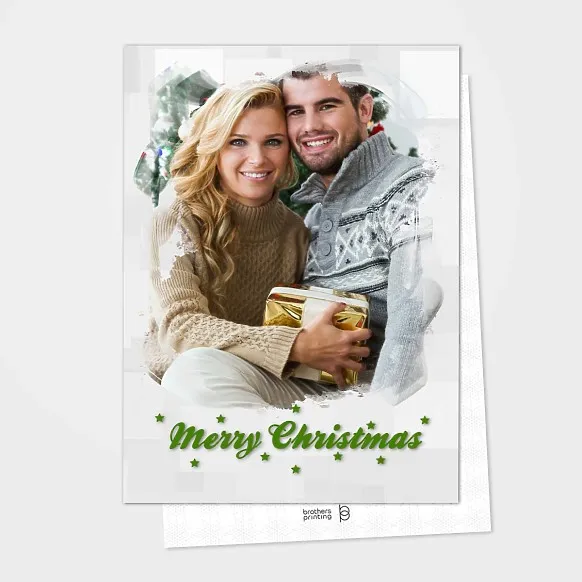 White Fancy Christmas Card 