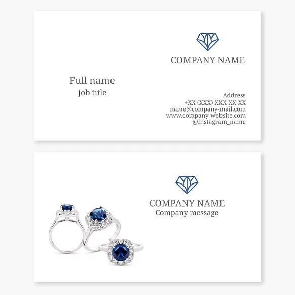 Jewelry Business Card Template