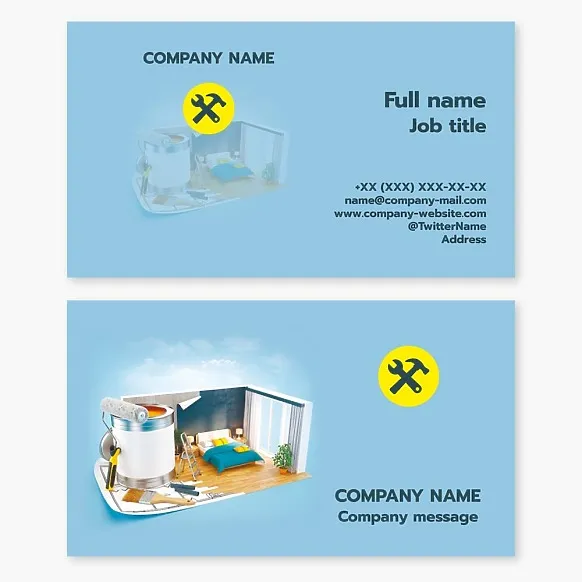 Handyman business card, Home and premises renovation