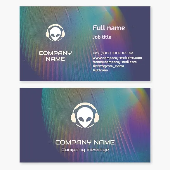 DJ Business Card Template, Music