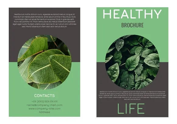 Healthy Lifestyle Brochure Template