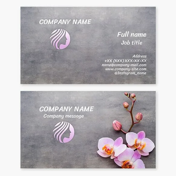 Beauty Salon Business Card Template