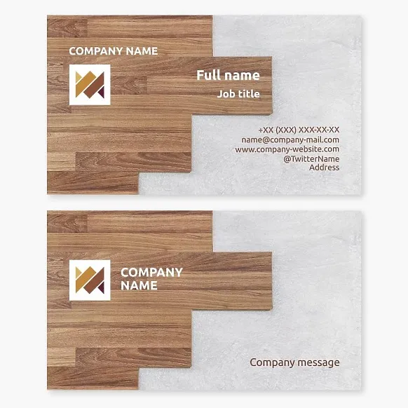 Business card template Laminate flooring
