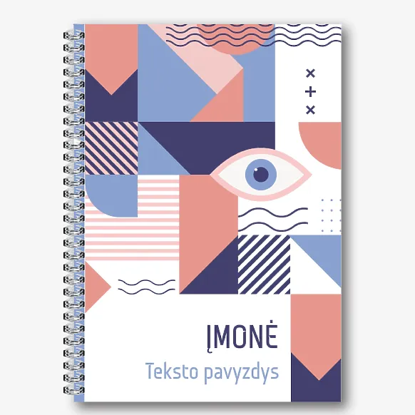 Abstraktaus bloknoto šablonas