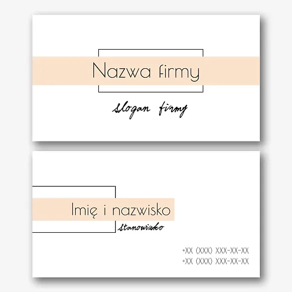 Abstrakcyjny szablon wizytówki firmowej