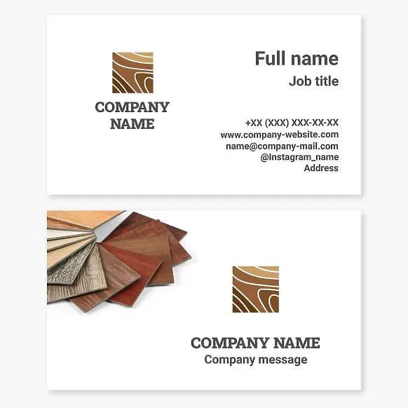Business card template Laminate flooring