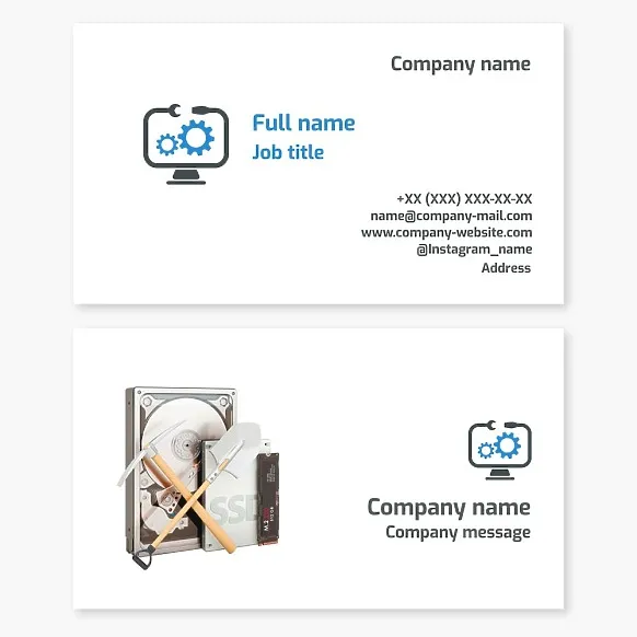 Computer Repair Technician Business Card