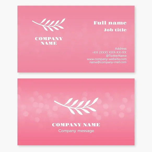 Business card template Branch, honor, award