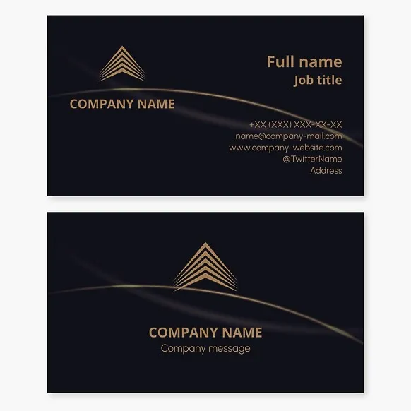 Business card template Real estate, construction