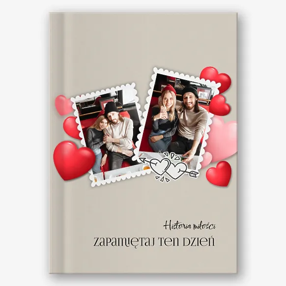 Szablon fotoksiążki dla zakochanej pary