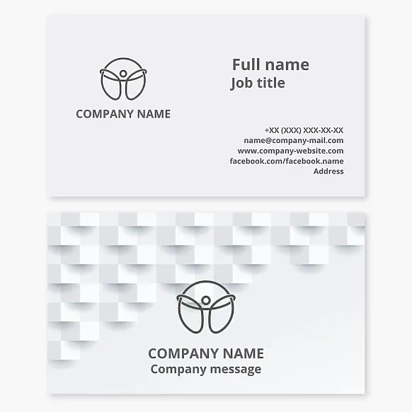 Simple White  Business Card 