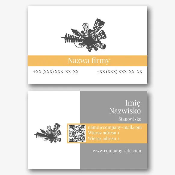 Szablon wizytówki agencji nieruchomości