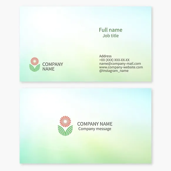 Agribusiness business card template.