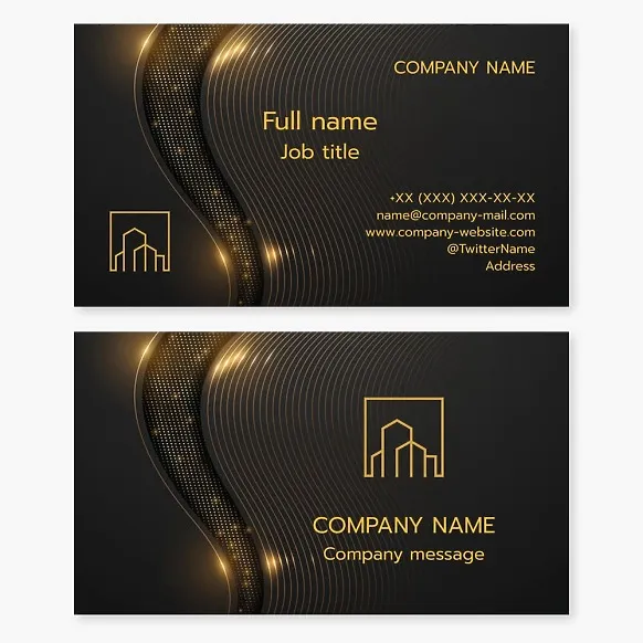 VIP Real Estate, Construction, Development Business Card Template