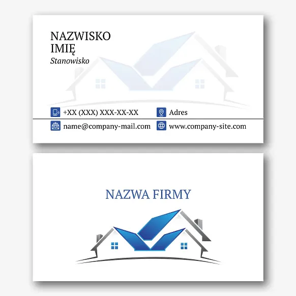 Szablon wizytówki architekta