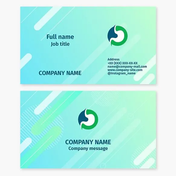 Business card template. Gastroenterologist.