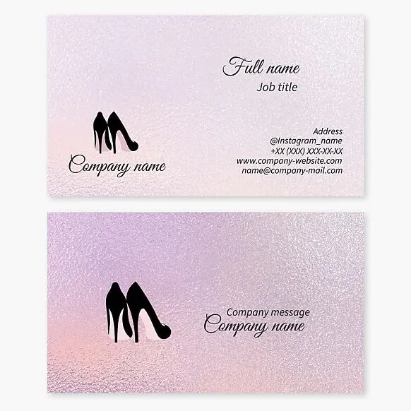 Business card template Women's shoes