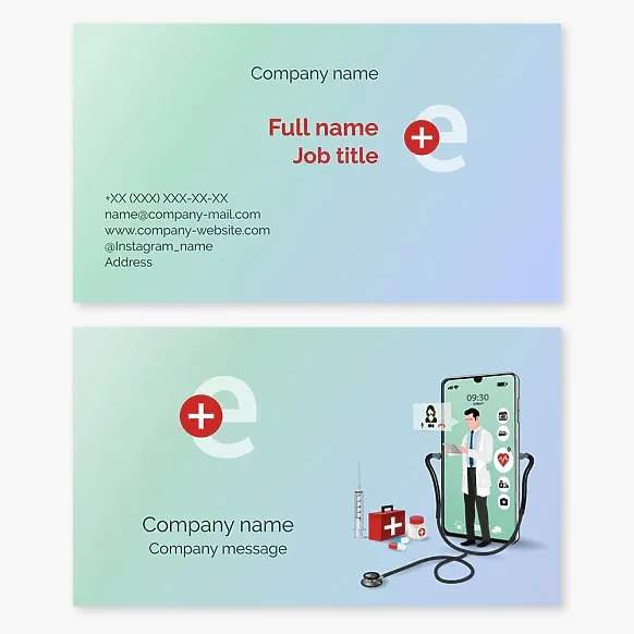 Business card Medical consultations online