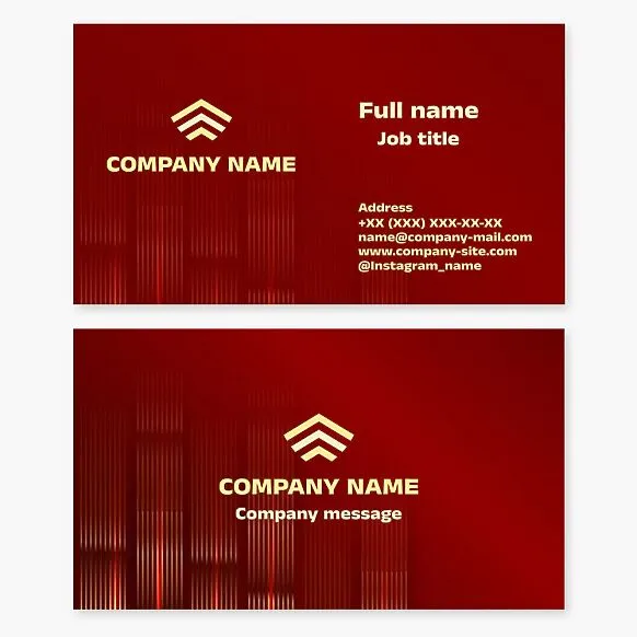 General business card template. Roofs of houses.