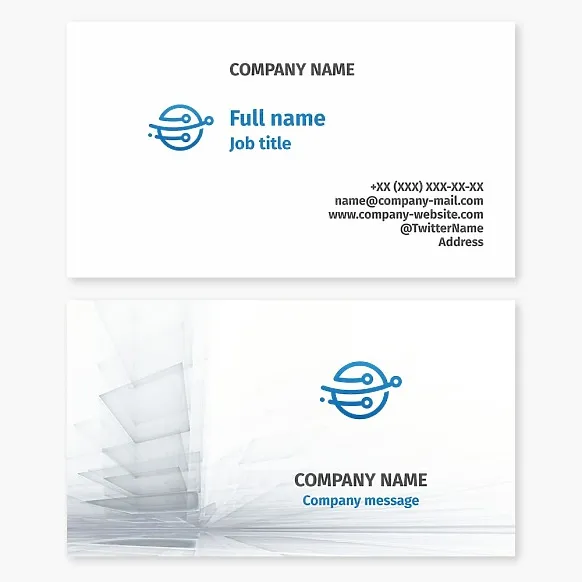 Business card template Electronics, electrical engineering