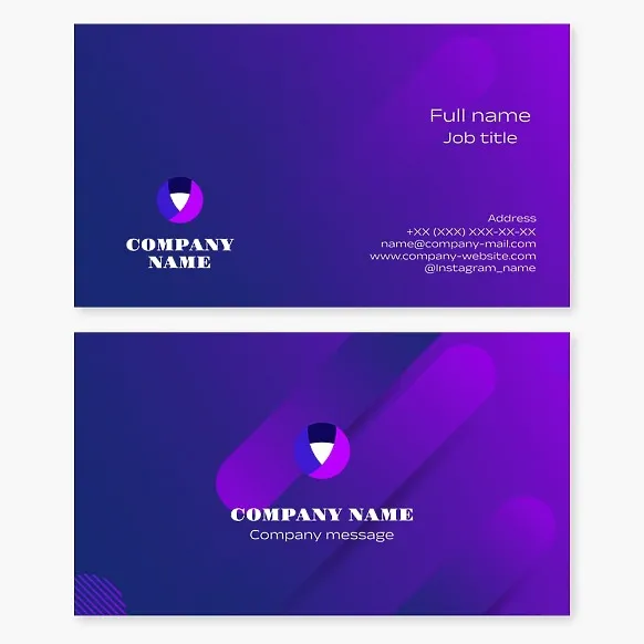 Business card template. Abstraction.