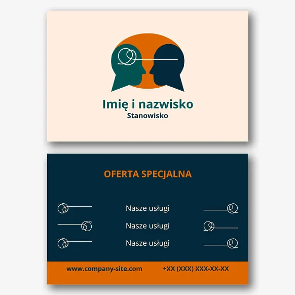 Szablon wizytówki psychologa