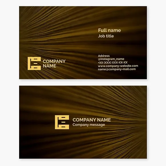 Business card template. Cabinet furniture manufacturing. Letter C.