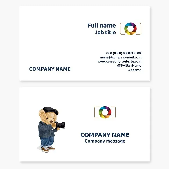 Photographer business card template
