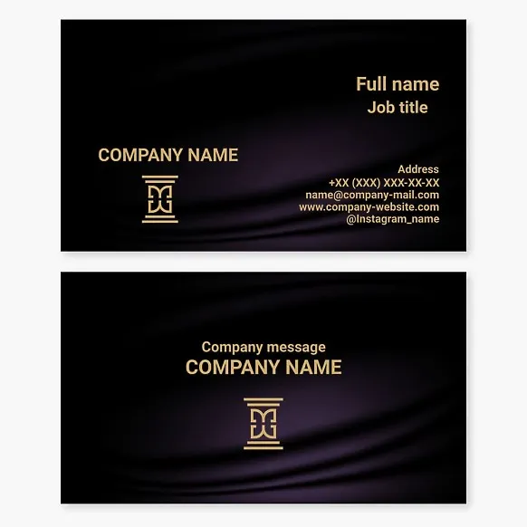 Business card template "Law, court, lawyer, lawyer, notary." Letter X.