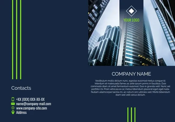 Business company brochure template