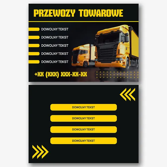 Wzór ulotki transportowej