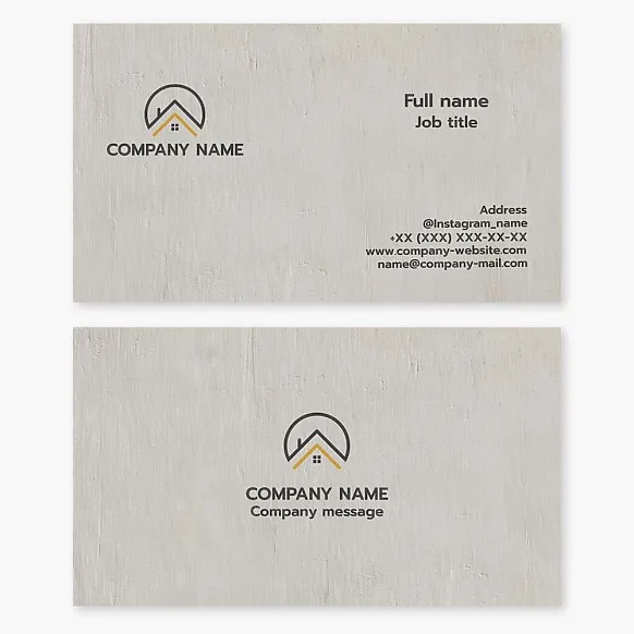 Business card template. Real estate. Real estate services.
