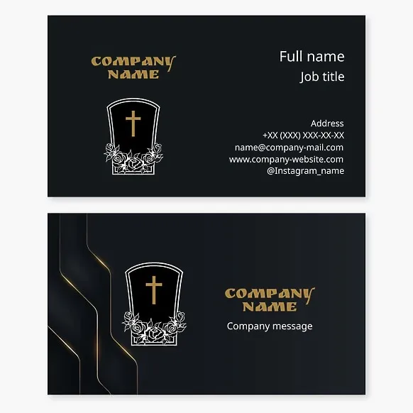 Business cards template Bull, abstraction
