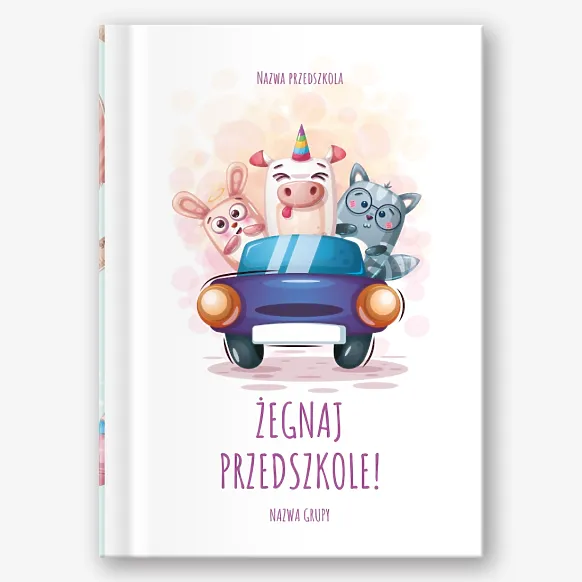 Szablon książki z okazji ukończenia szkoły dla przedszkola