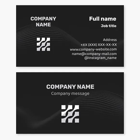 Business card template Abstract, team