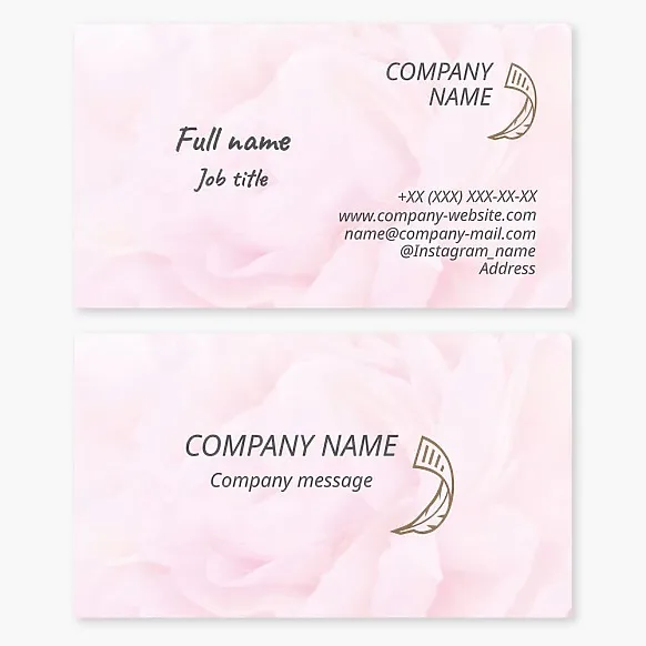 Business card template writer, screenwriter, literature, prose, poetry