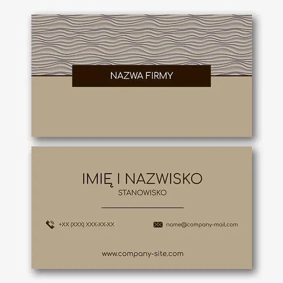 Elegancki abstrakcyjny szablon wizytówki 