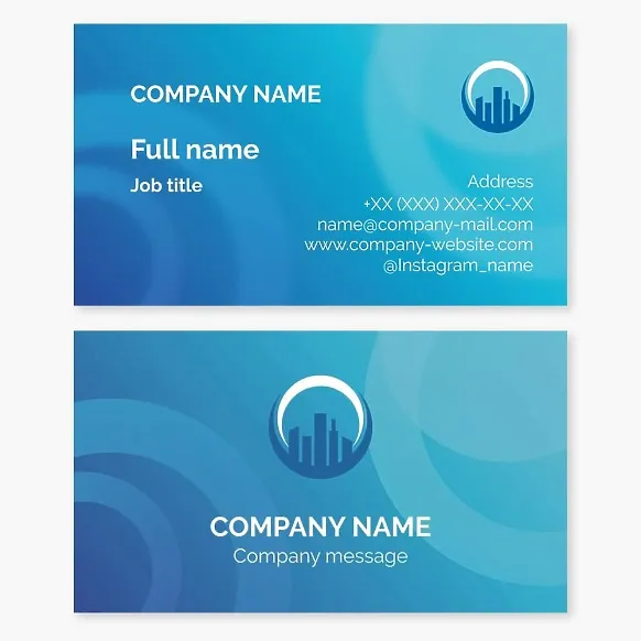 Business cards template City, real estate, rental housing