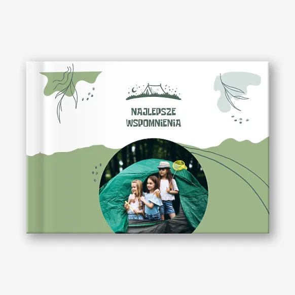 Szablon fotoksiążki wspomnienia z wędrówki